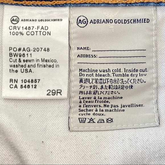 SOLD AG The Bonnie Mid-Rise Cutoff Relaxed Jean Shorts Shorts Size 29 - Picture 5 of 10